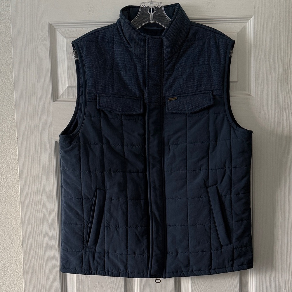 Duck Head Overland Blue Quilted Vest Size Medium